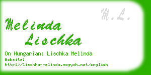 melinda lischka business card